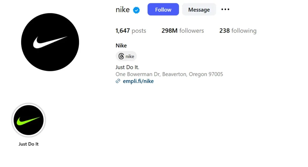 Nike screenshot