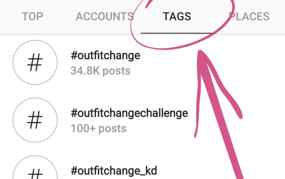 use hashtags