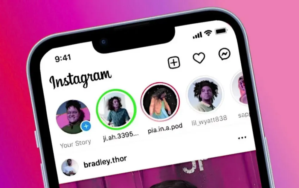 green circle on story